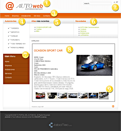 Ejemplo Portal Venta Coches