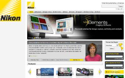 Ejemplo Web Nikon gestionado por Joomla CMS web-nikon ejemplo empresa tecnologica gestionada en Joomla cms