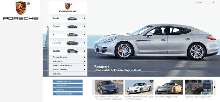 Ejemplo Web Automoción desarrollada con Joomla! Open Source web-porsche desarrollada en Joomla software cms
